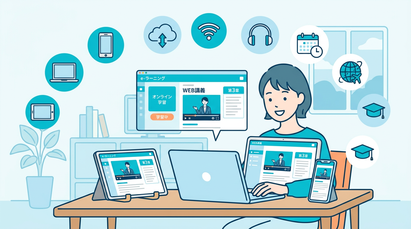 いつでもどこでも受講可能